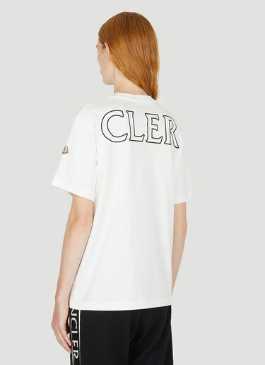 Moncler Logo Print T-Shirt White mon0250027