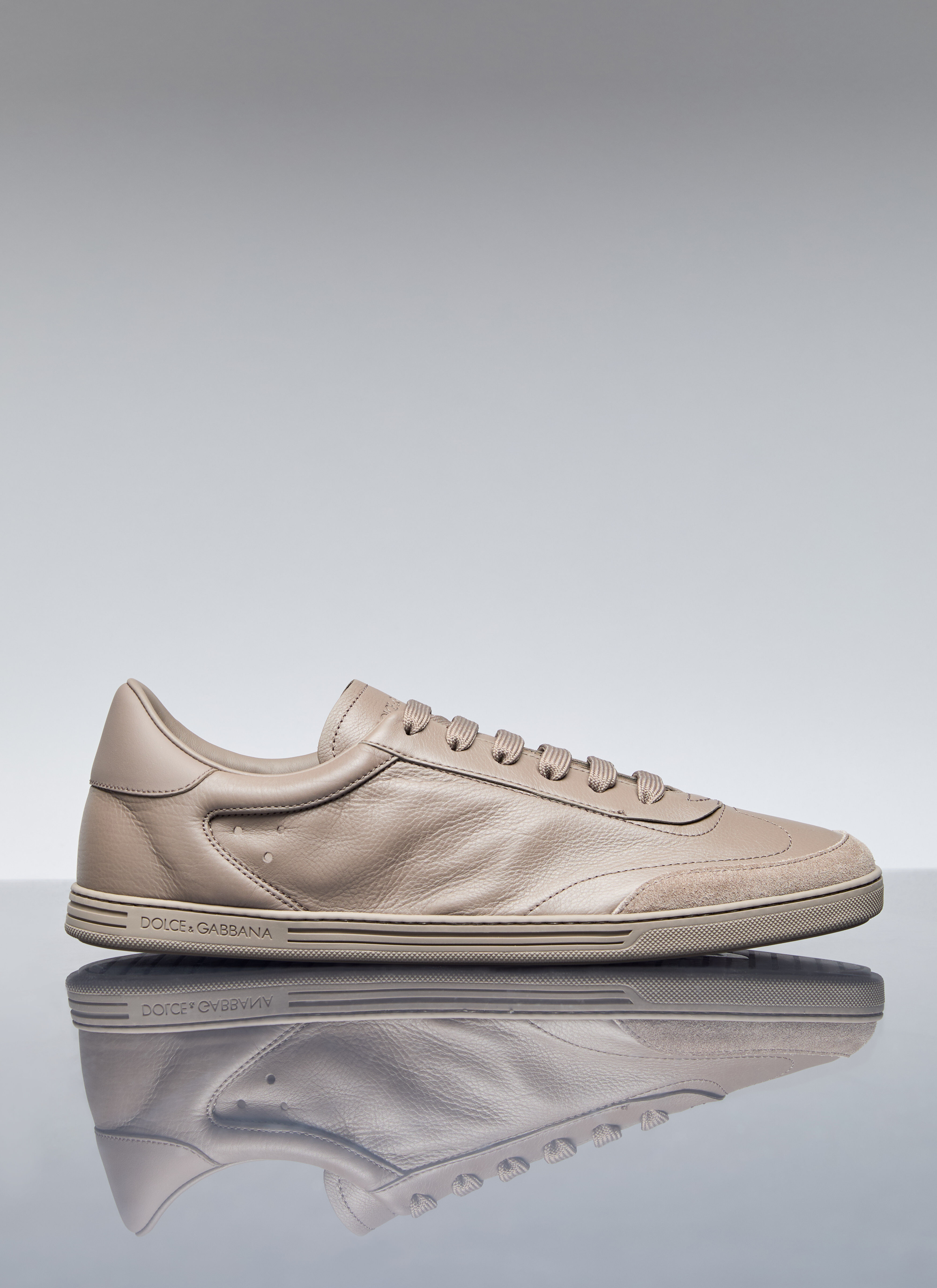 Dolce Gabbana Men s Saint Tropez Leather Sneakers in Beige LN CC