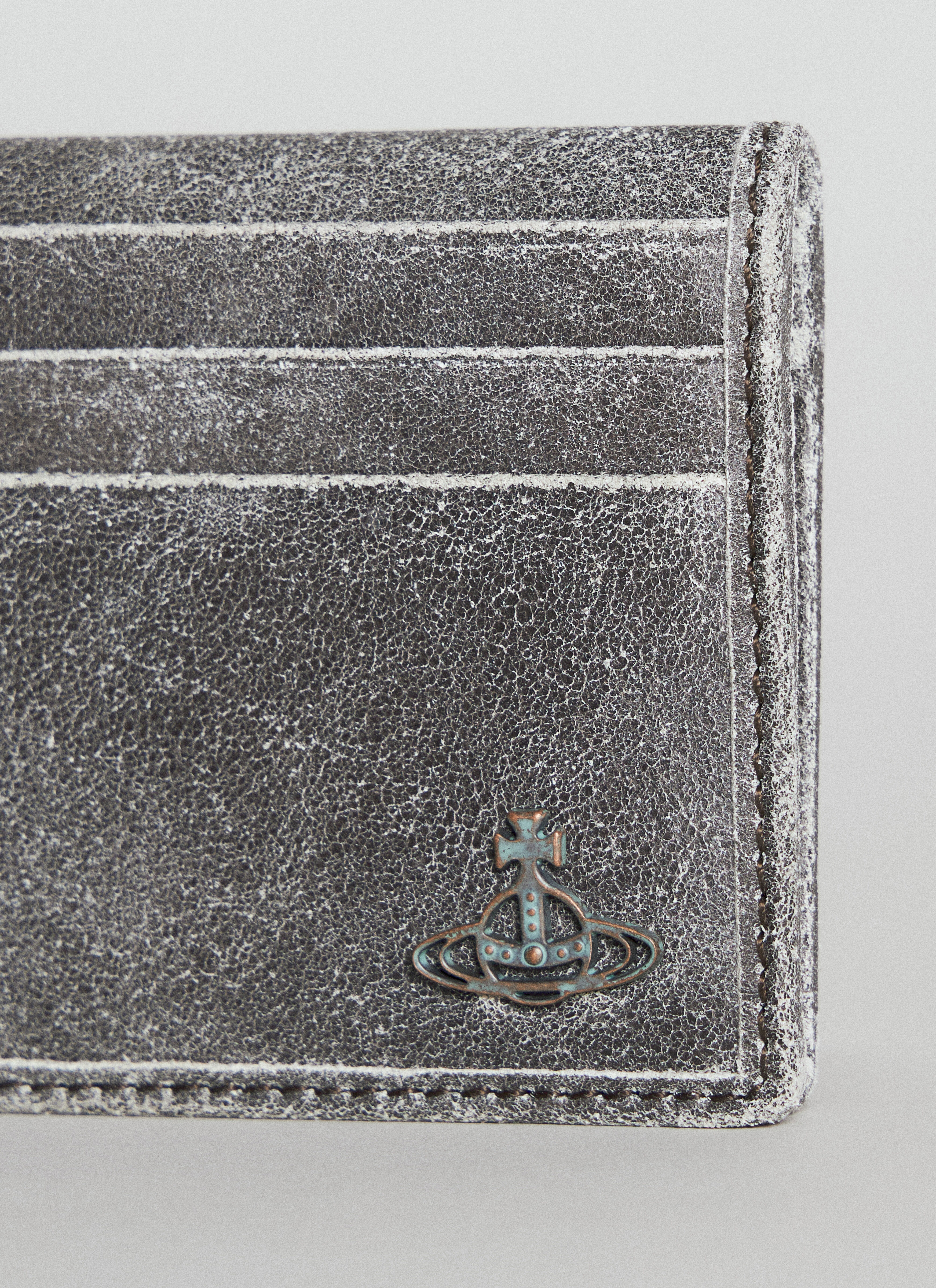 Vivienne Westwood Men's' Distressed Cardholder in Grey | LN-CC®
