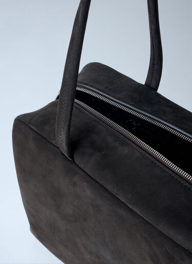 The Row Astra Bowling Shoulder Bag Dark Brown row0263025