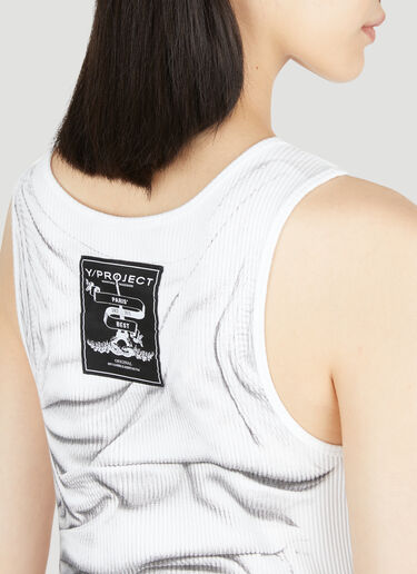 Y/Project Compact Print Tank Top White ypr0254026