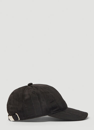 Logo Embroidery Baseball Cap Marine Serre Logo Embroidery Baseball Cap Black mrs0340008
