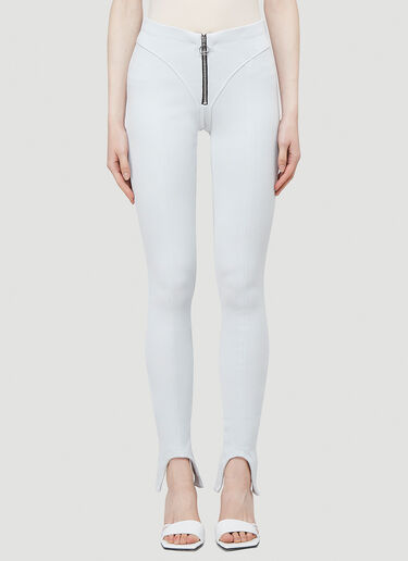 Lourdes 80s Stirrup Leggings Grey lou0242006