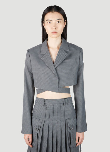 Rokh Cropped Blazer Grey rok0251008