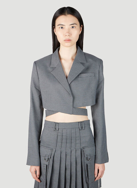 Jacquemus Cropped Blazer Beige jac0248040