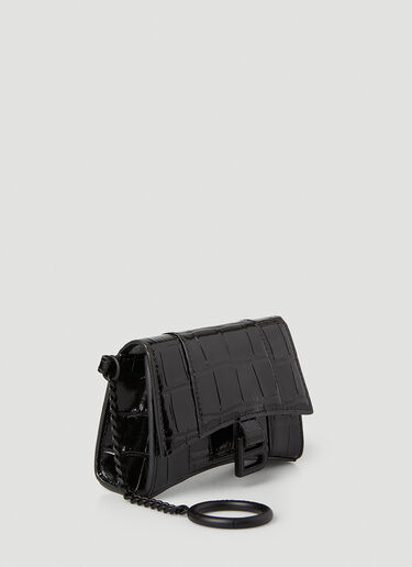 Balenciaga Hourglass Embossed Mini Wallet Black bal0245064