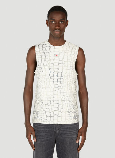 Diesel 엠보싱 탱크탑 화이트 dsl0152027
