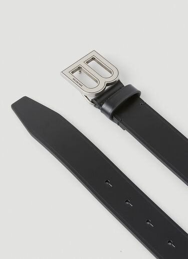 Balenciaga Hourglass Large Leather Belt Black bal0147092