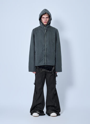 Rick Owens DRKSHDW Zip-Up Hooded Jacket Grey drk0166002