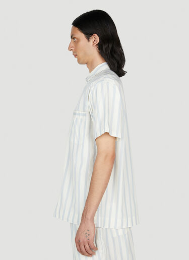 Tekla Needle Stripes Shirt Blue tek0352003