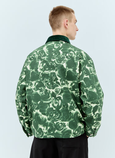Burberry Rose Waxed Cotton Jacket Green bur0155052