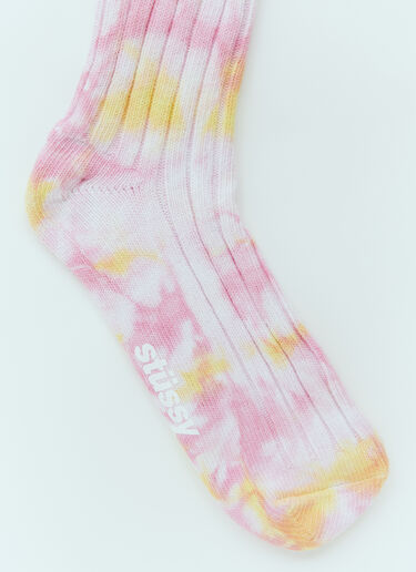 Stüssy 多色罗纹袜子 粉色 sts0153027