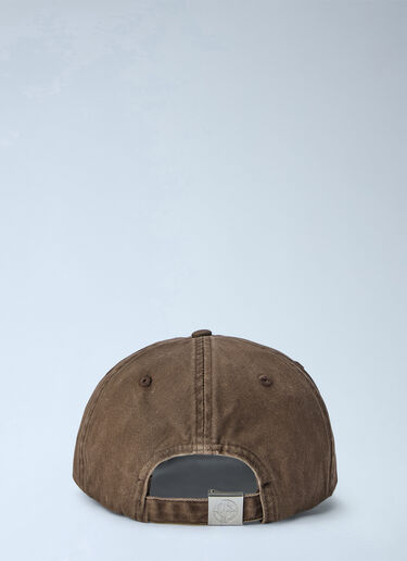 LN-CC® - Stone Island: Cotton Twill Cap - Brown Stone Island Cotton Twill Cap Brown sto0165022
