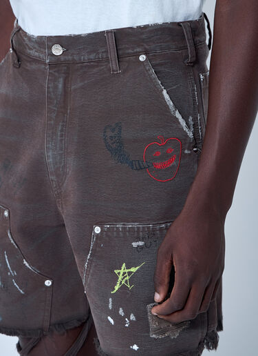 Paly Distressed Shorts Brown pal0160011