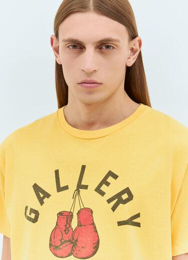 Gallery Dept. Boxing Merch T-Shirt Yellow gdp0158009