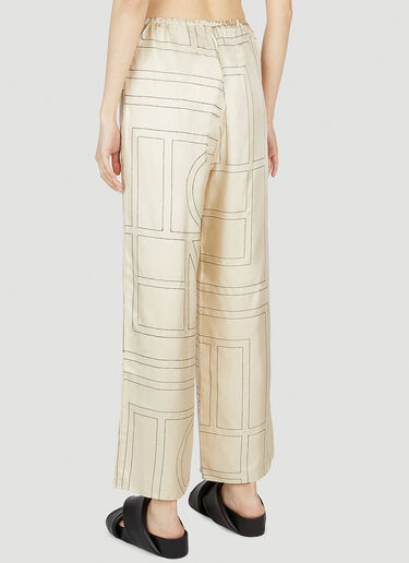Monogram Pyjama Pants TOTEME Monogram Pyjama Pants Beige tot0251049