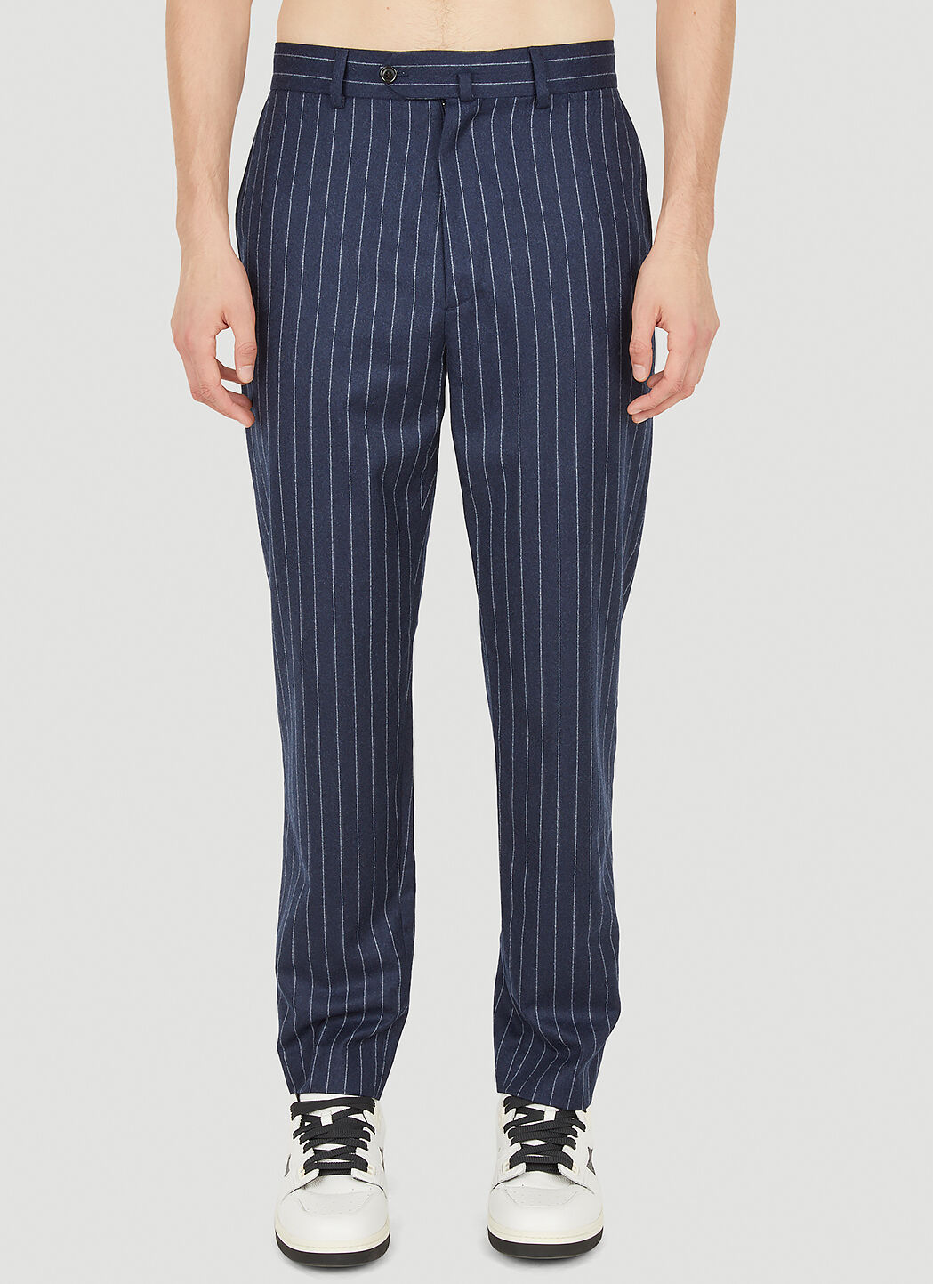 Side stripe discount trousers for men