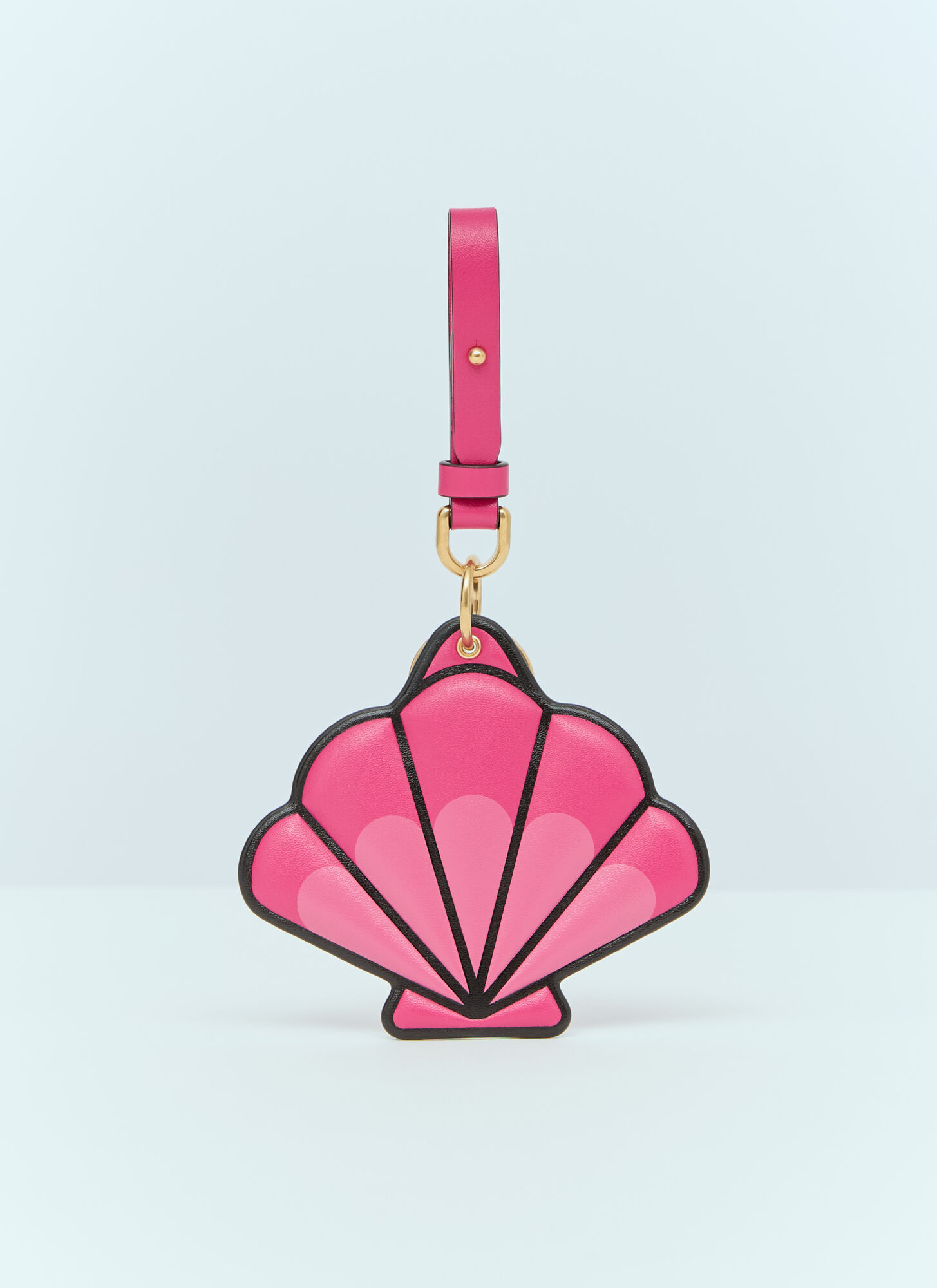Shop Moncler Scallop Shell Keyring In Pink