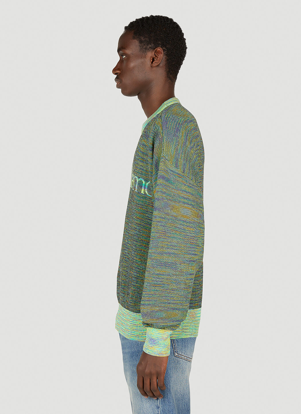 Teddy fresh rainbow textured top embroidered sweater