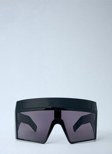 LN-CC® - Rick Owens: Shield-Frame Sunglasses - Black Rick Owens Shield-Frame Sunglasses Black ric0366001