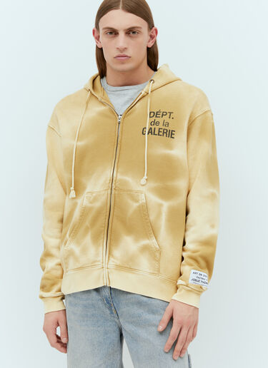 Gallery Dept. French Zip Hooded Sweatshit Yellow gdp0152023