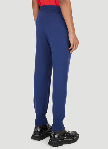 Vivienne Westwood 徽标贴饰针织运动裤 蓝色 vvw0147011