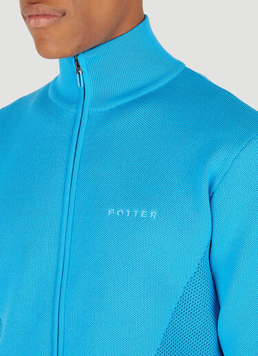 Botter Knitted Zip Sweatshirt Blue bot0348005