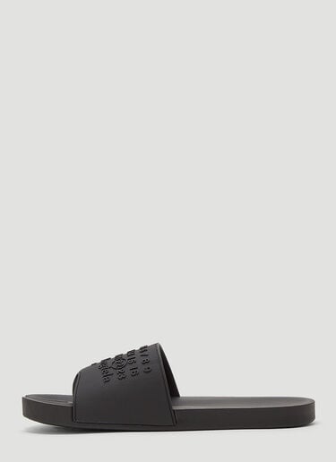 Maison Margiela Rubber Slides Black mla0143033