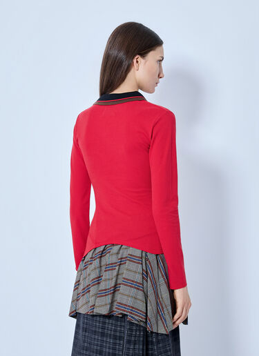 LN-CC® - Vivienne Westwood: Glory Polo Shirt - Red Vivienne Westwood Glory Polo Shirt Red vvw0266007