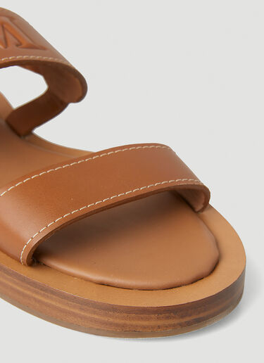 Max Mara Diana 샌들 브라운 max0252038