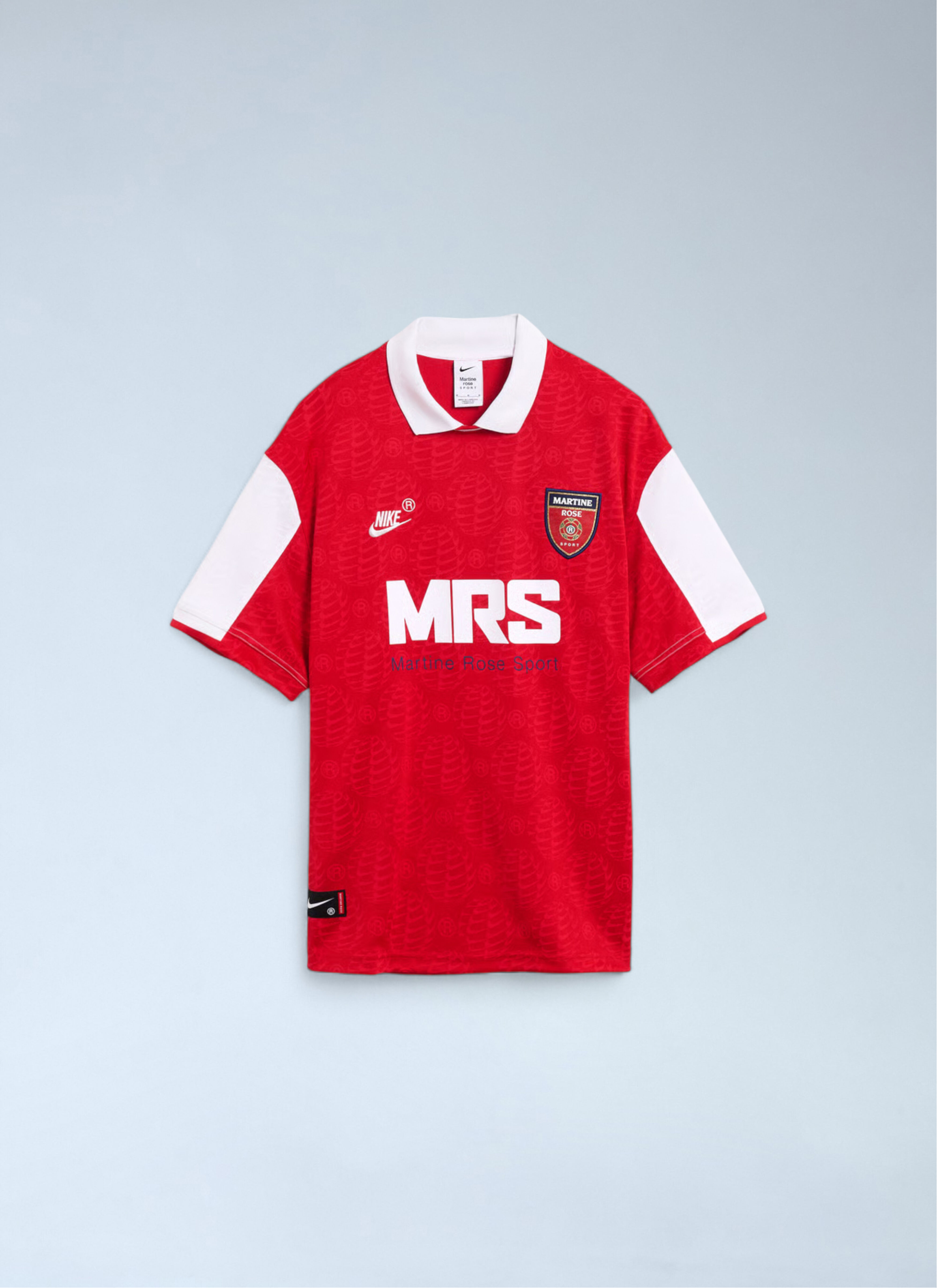 Nike x Martine Rose Men's' Logo Motif Polo Shirt in Red | LN-CC®