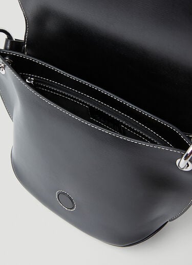 GANNI Banner Saddle Handbag Black gan0253039