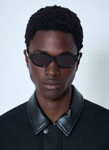 Retrosuperfuture x MM6 Oval Frame Sunglasses Brown rmm0364003