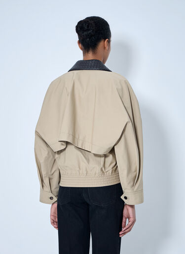 LN-CC® - Bottega Veneta: Quilted Collar Jacket - Beige Bottega Veneta Quilted Collar Jacket Beige bov0264041