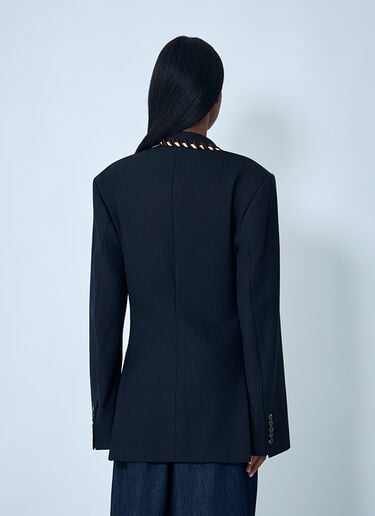 Dries Van Noten Baftan Embellished Blazer Navy dvn0262018