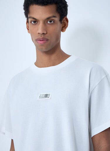 MM6 Maison Margiela Cotton Jersey Logo T-Shirt White mmm0163016