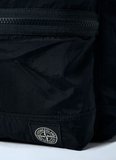 Logo Motif Backpack Stone Island Logo Motif Backpack Black sto0164023