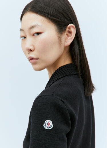 Moncler 로고 패치 폴로 셔츠 블랙 mon0257050
