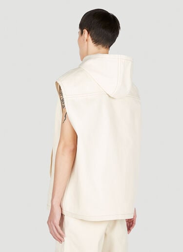 Prada Bull Sleeveless Jacket Cream pra0152044