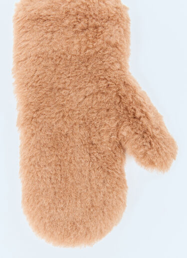 Max Mara 羊驼毛羊毛混纺连指手套 米色 max0258025