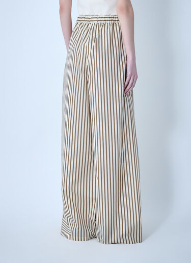 Max Mara Wide-Leg Drawstring Trousers Beige max0264009