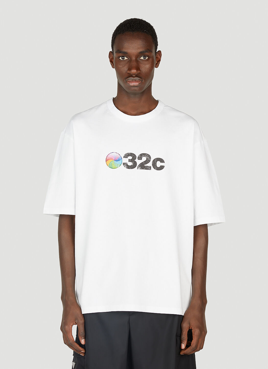 032C Wheel T Shirt in White LN CC