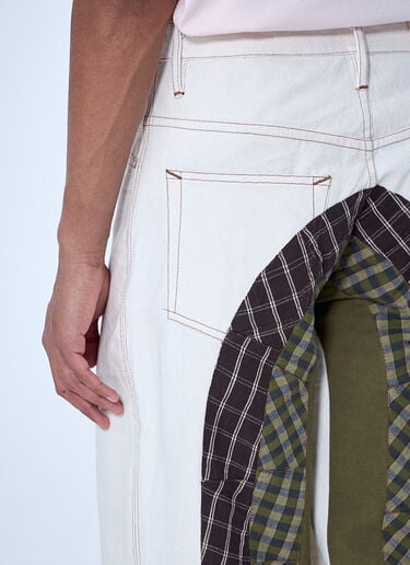 Story MFG Wide-Leg Denim Trousers Beige str0164002