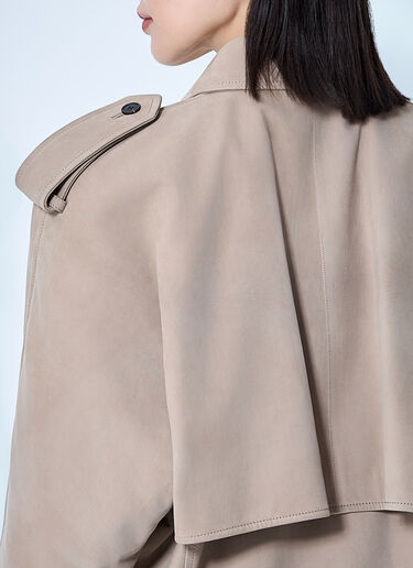 Saint Laurent Numbuck 飞行员夹克  乳白色 sla0260076