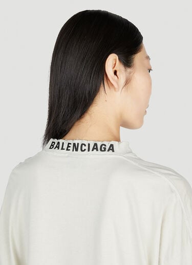 Oversized Long Sleeve Top Balenciaga Oversized Long Sleeve Top White bal0252044