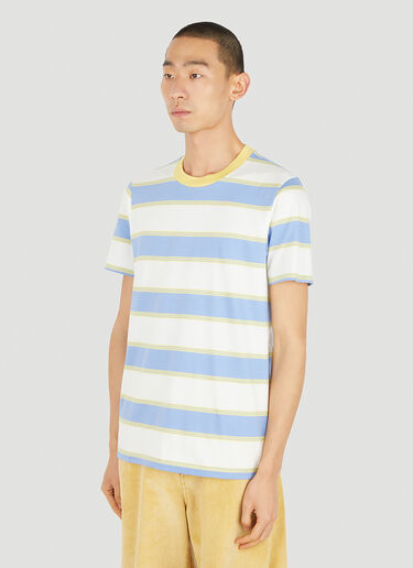 Marni Pack Of Three Striped T-Shirts Blue mni0151009