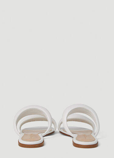 Padded Strap Flat Sandals Gianvito Rossi Padded Strap Flat Sandals White gia0251012