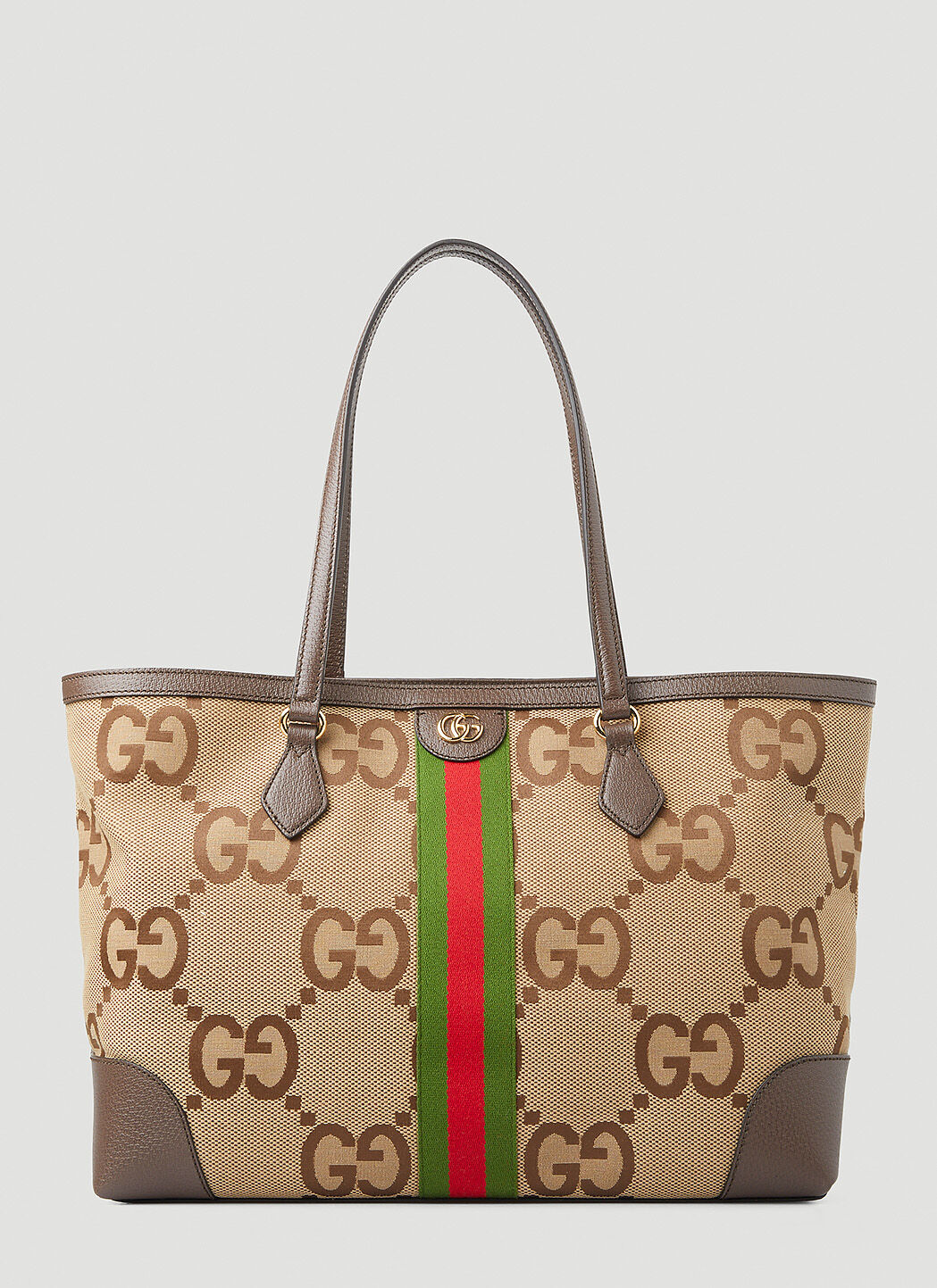 Gucci Jumbo GG Ophidia Medium Tote Bag in Beige LN CC