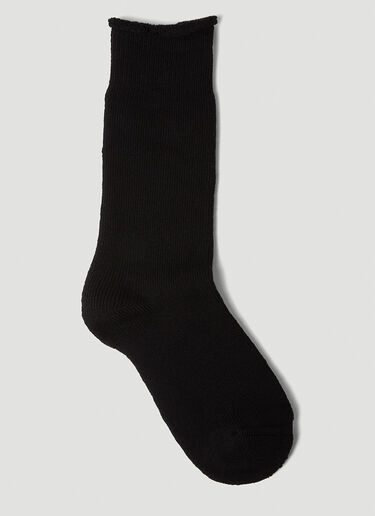 Acne Studios Face Yourself Socks Black acn0247035