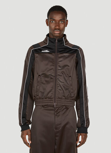 Martine Rose Shrunken Track Jacket Brown mtr0352005